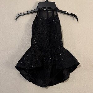 Weissman Black Sequin Kids Dance Costume